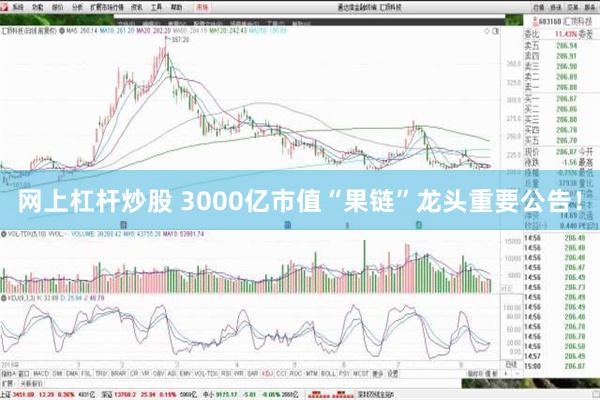 网上杠杆炒股 3000亿市值“果链”龙头重要公告！