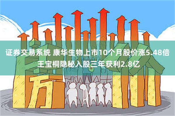 证券交易系统 康华生物上市10个月股价涨5.48倍 王宝桐隐秘入股三年获利2.8亿